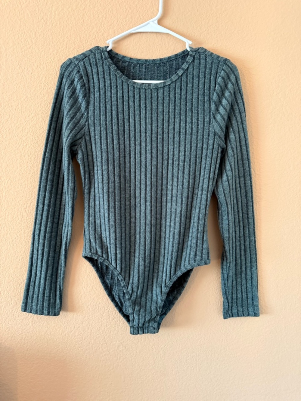 NWOT Green Long Sleeve Black Bodysuit